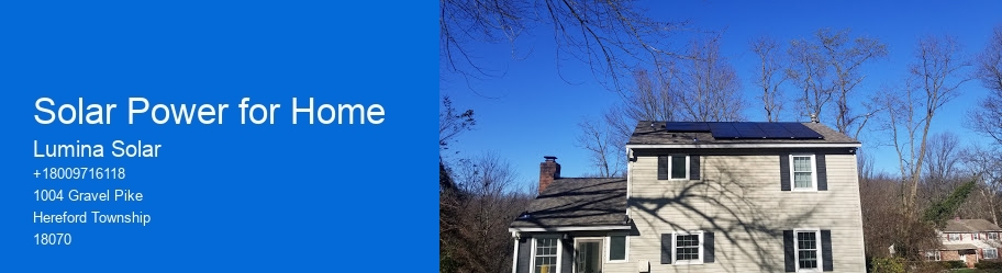 Solar Power for Home